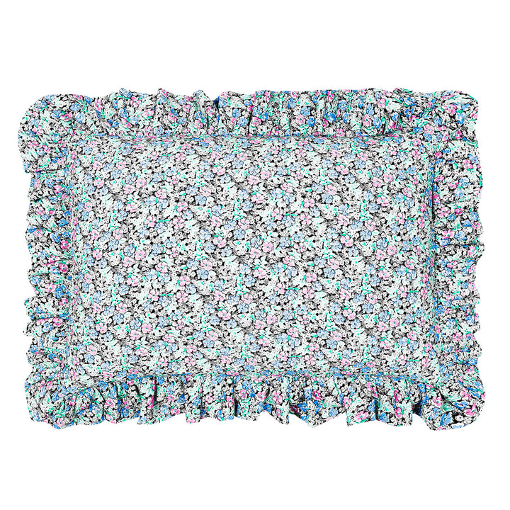 'No Alarms' 2'li Yastık Kılıfı / Yeşil Çiçekli